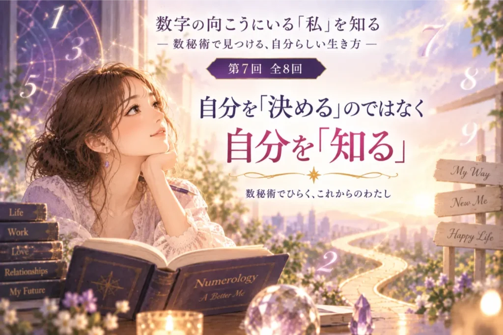 数秘術は「自分を決める占い」ではない｜自分を知り、人生に活かす方法【第7回】